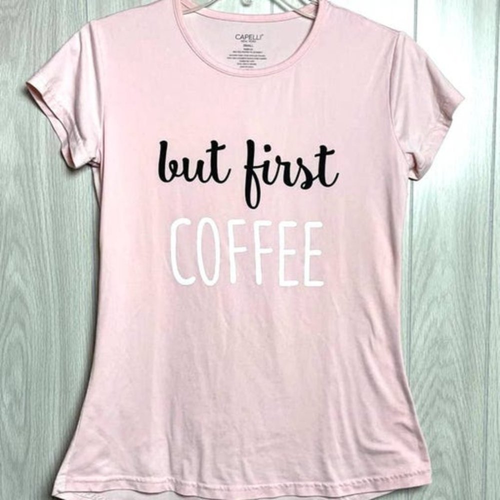 T-Shirt Women Small Light Pink Short S